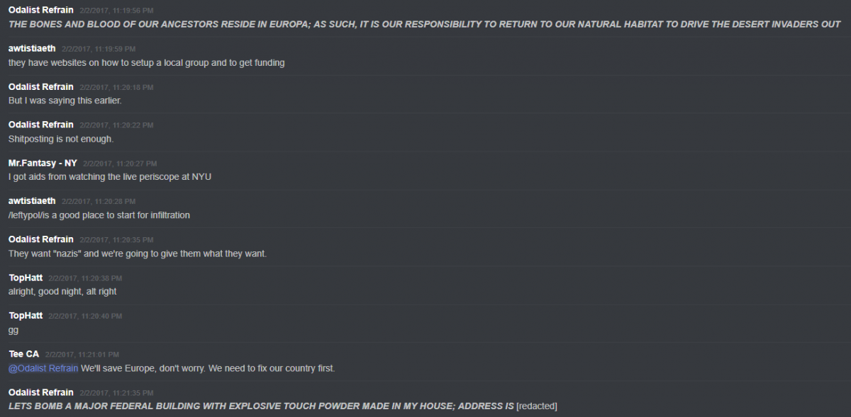 Anticom Discord Server Shows Months of Neo-Nazi Incitement - UNICORN RIOT