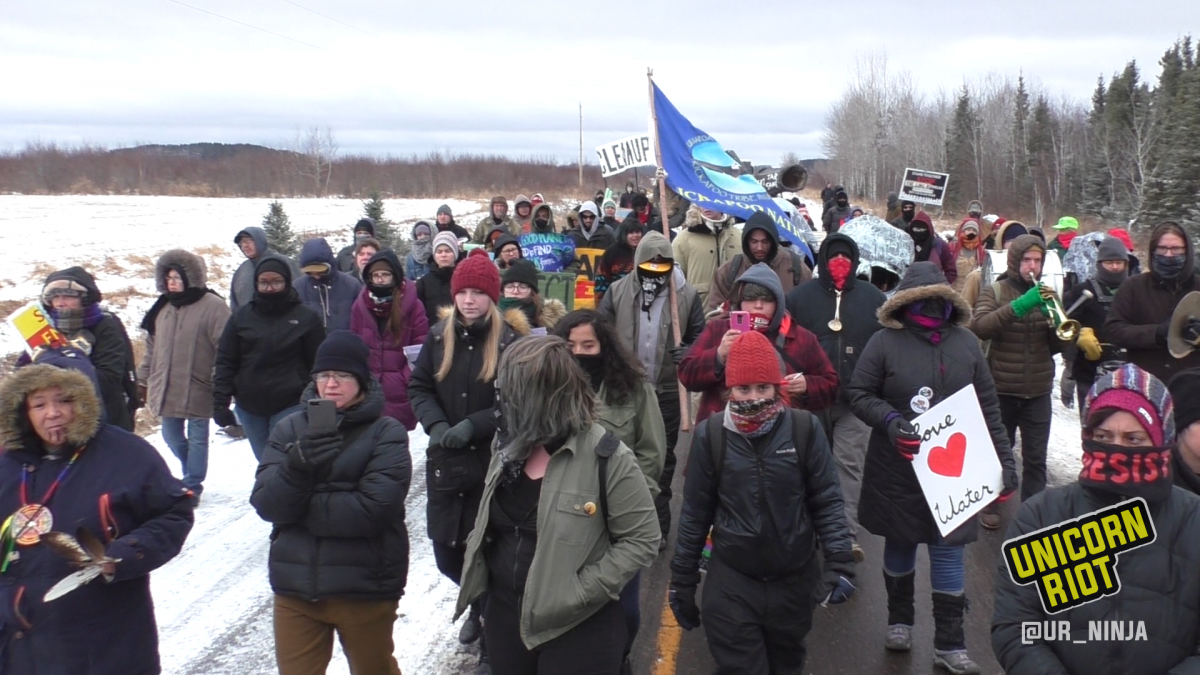 Rally Against Line 3 Minnesota Pipe Yards - UNICORN RIOT