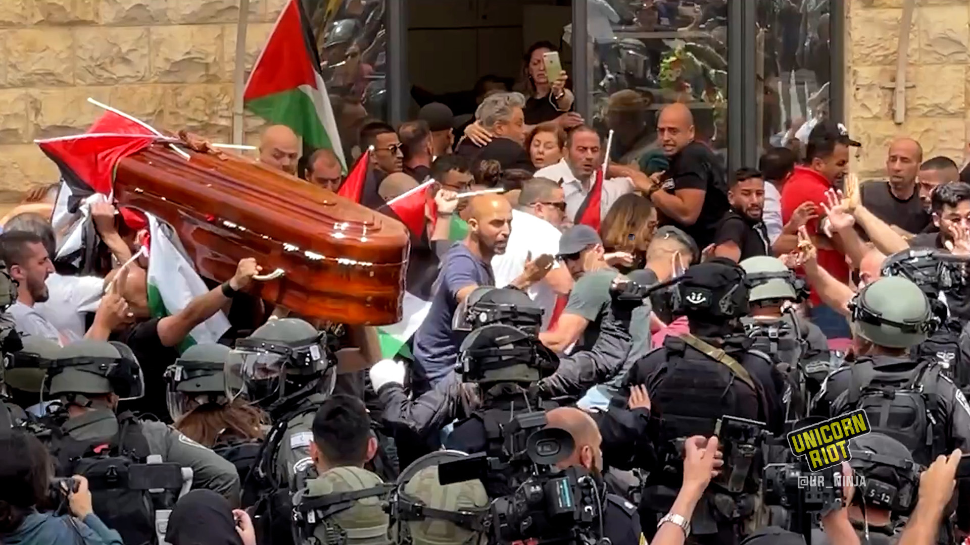 Israeli Police Attack Funeral Procession of Palestinian-American Journalist They Killed - UNICORN RIOT
