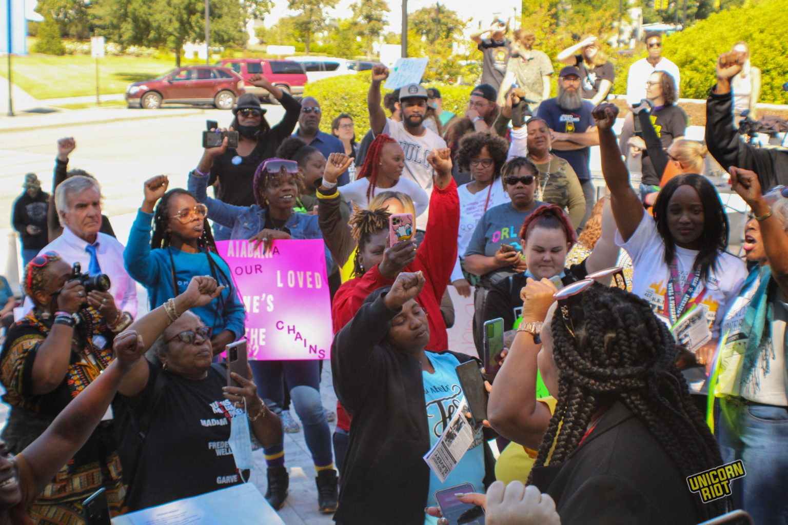 Protesters Converge on State Capitol in Solidarity with Alabama Prison