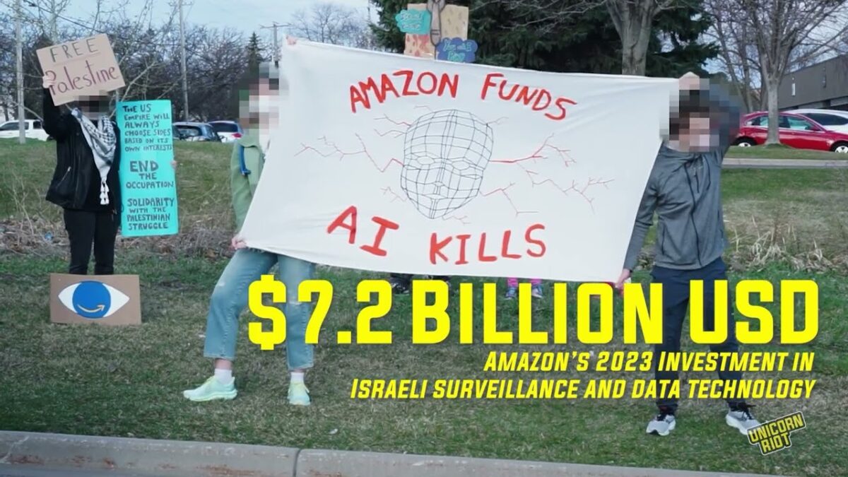 Minnesota Amazon Center Blocked in Solidarity with Palestine - UNICORN RIOT