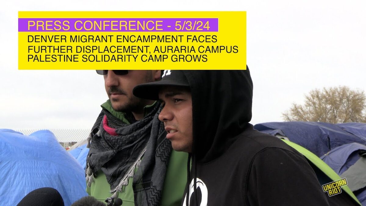 Full Press Conference: Denver Migrant Encampment, Auraria Campus ...