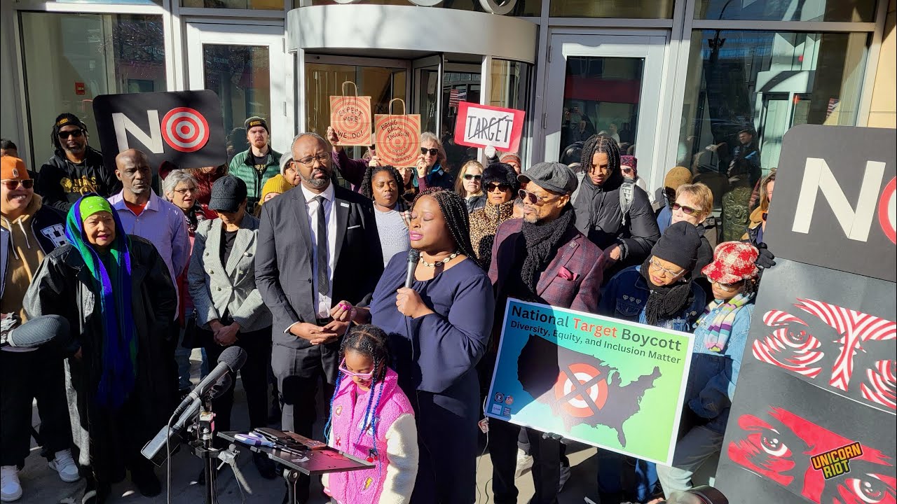 Press Conference Announces National Target Boycott [LIVE] UNICORN RIOT