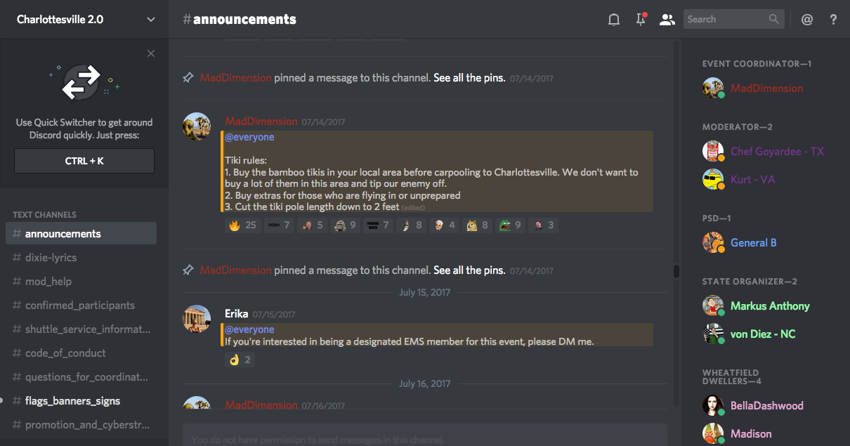 DATA RELEASE: Discord Chats Planned Armed Neo-Nazi Militia Operations ...