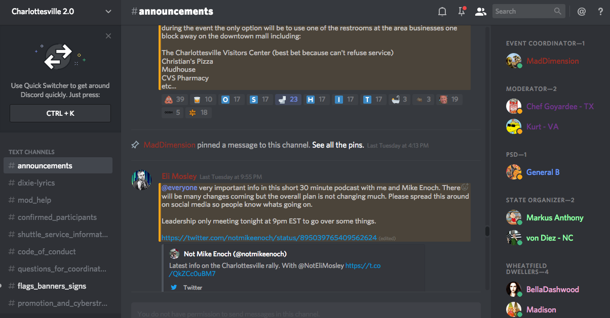 DATA RELEASE: Discord Chats Planned Armed Neo-Nazi Militia Operations ...