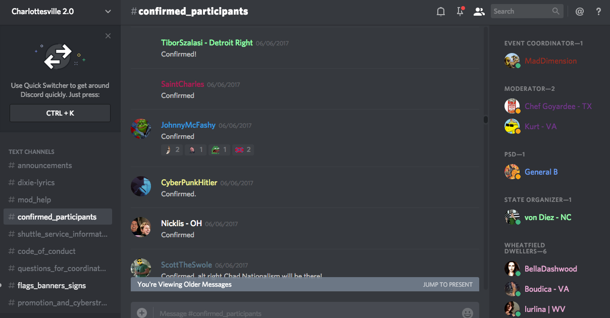 DATA RELEASE: Discord Chats Planned Armed Neo-Nazi Militia Operations ...