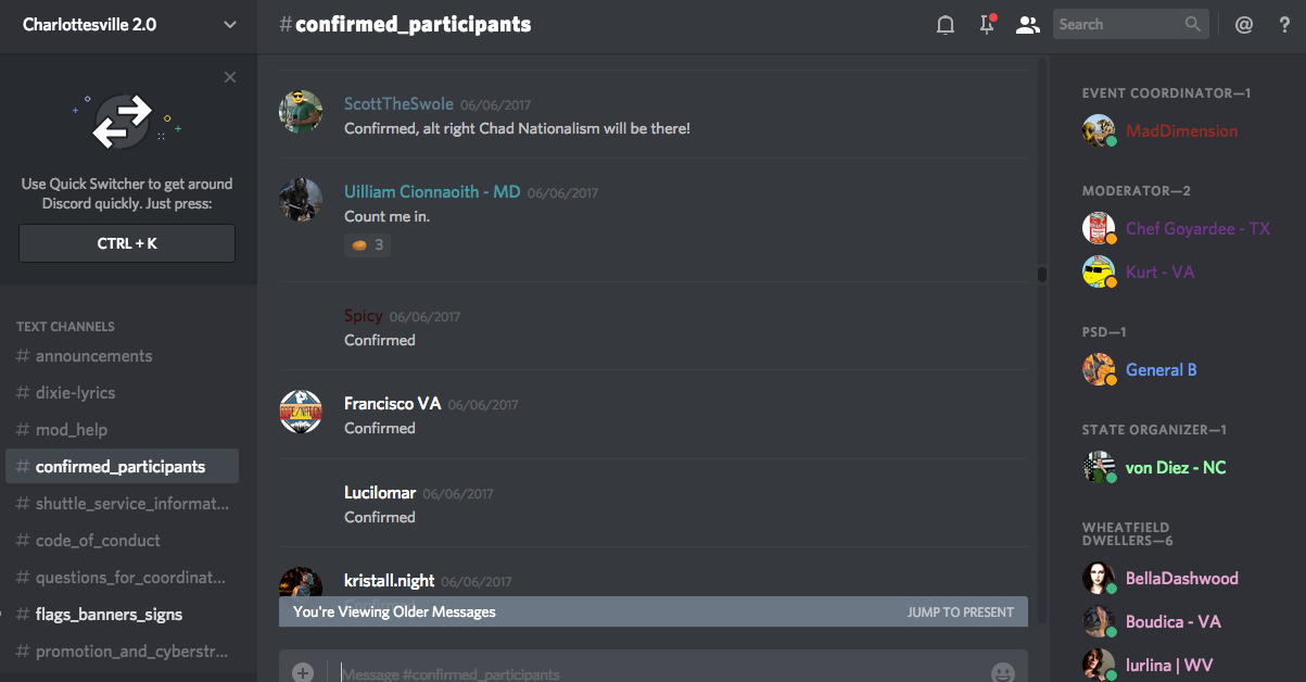 DATA RELEASE: Discord Chats Planned Armed Neo-Nazi Militia Operations ...