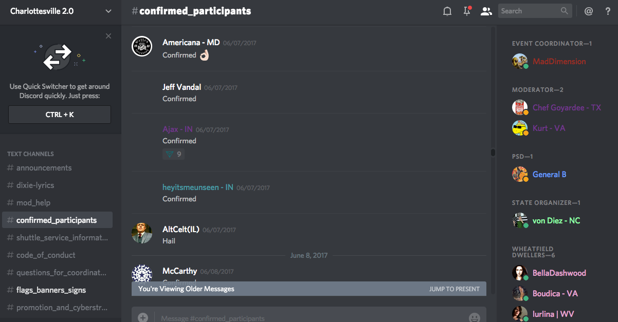 DATA RELEASE: Discord Chats Planned Armed Neo-Nazi Militia Operations ...