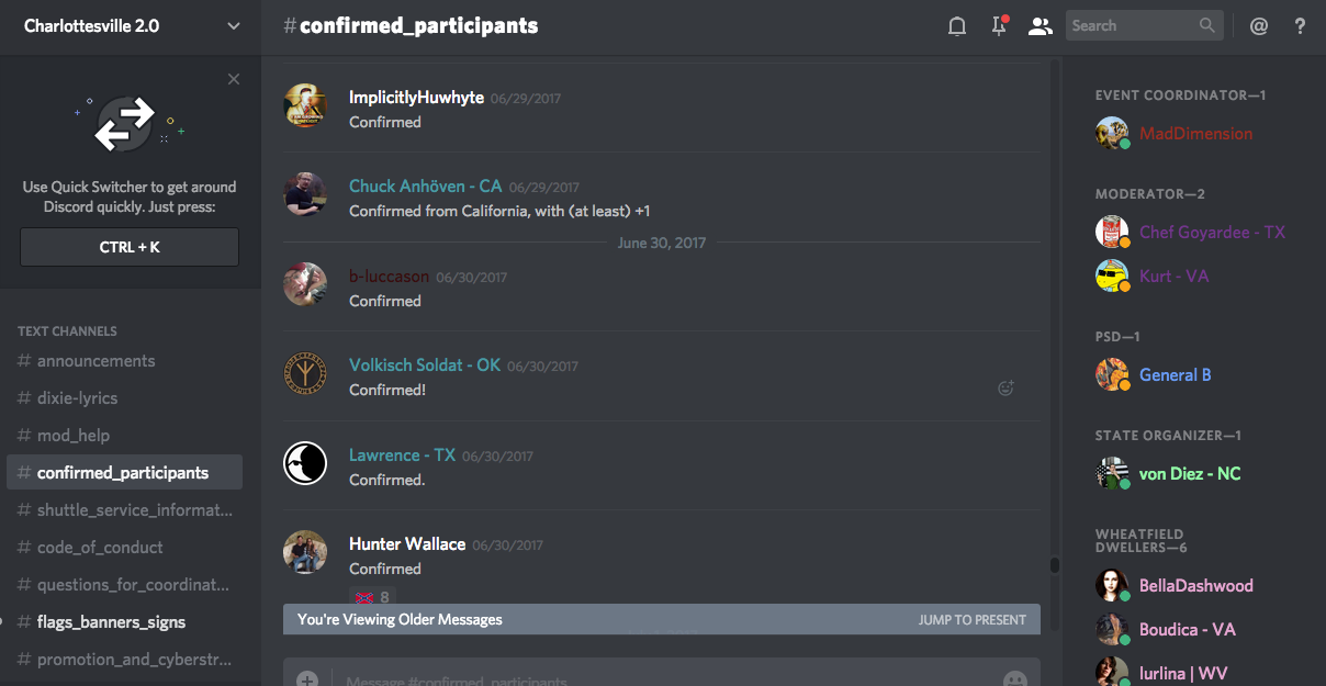 DATA RELEASE: Discord Chats Planned Armed Neo-Nazi Militia Operations ...