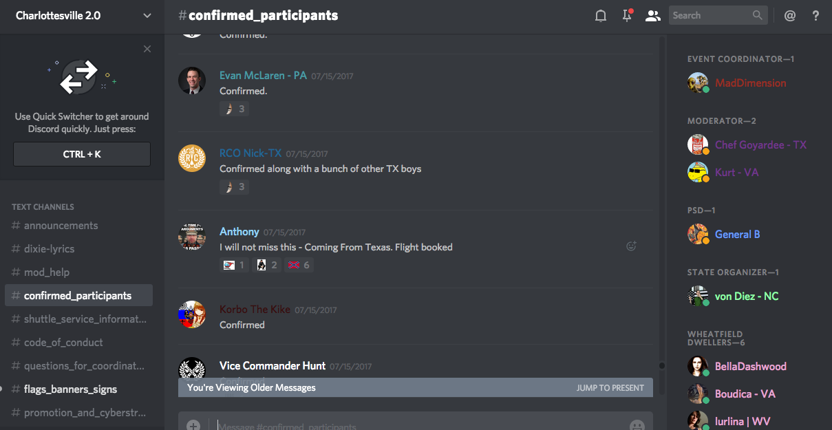 Data Release: Discord Chats Planned Armed Neo-nazi Militia Operations 