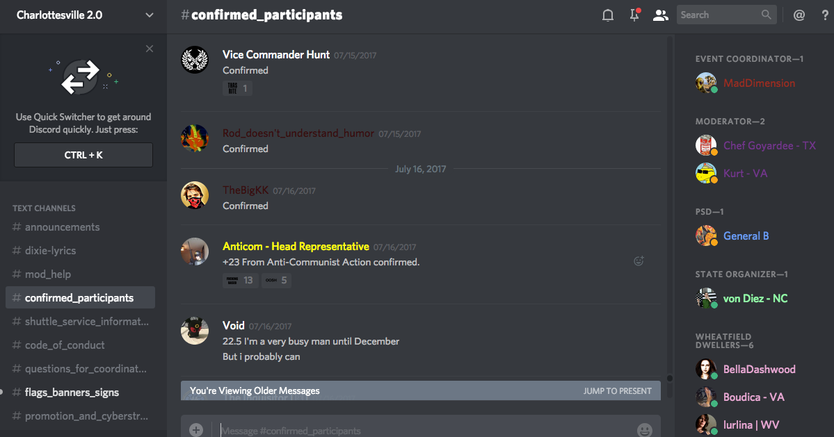 DATA RELEASE: Discord Chats Planned Armed Neo-Nazi Militia Operations ...