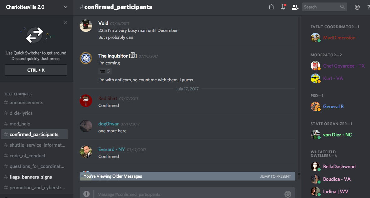 DATA RELEASE: Discord Chats Planned Armed Neo-Nazi Militia Operations ...