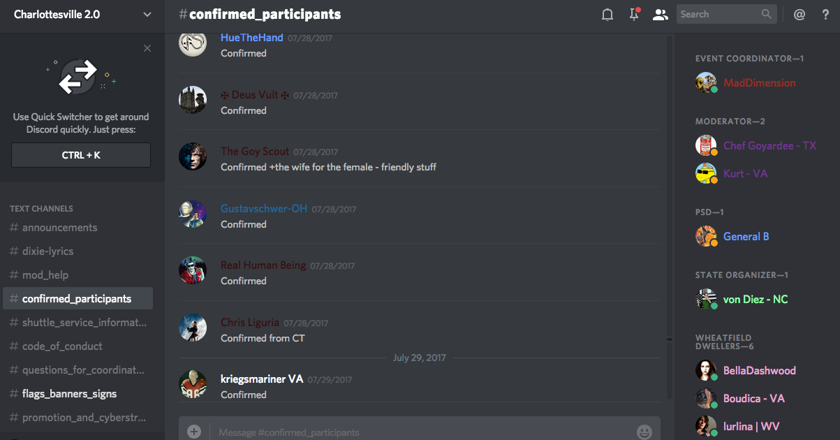 Data Release Discord Chats Planned Armed Neo Nazi Militia Operations