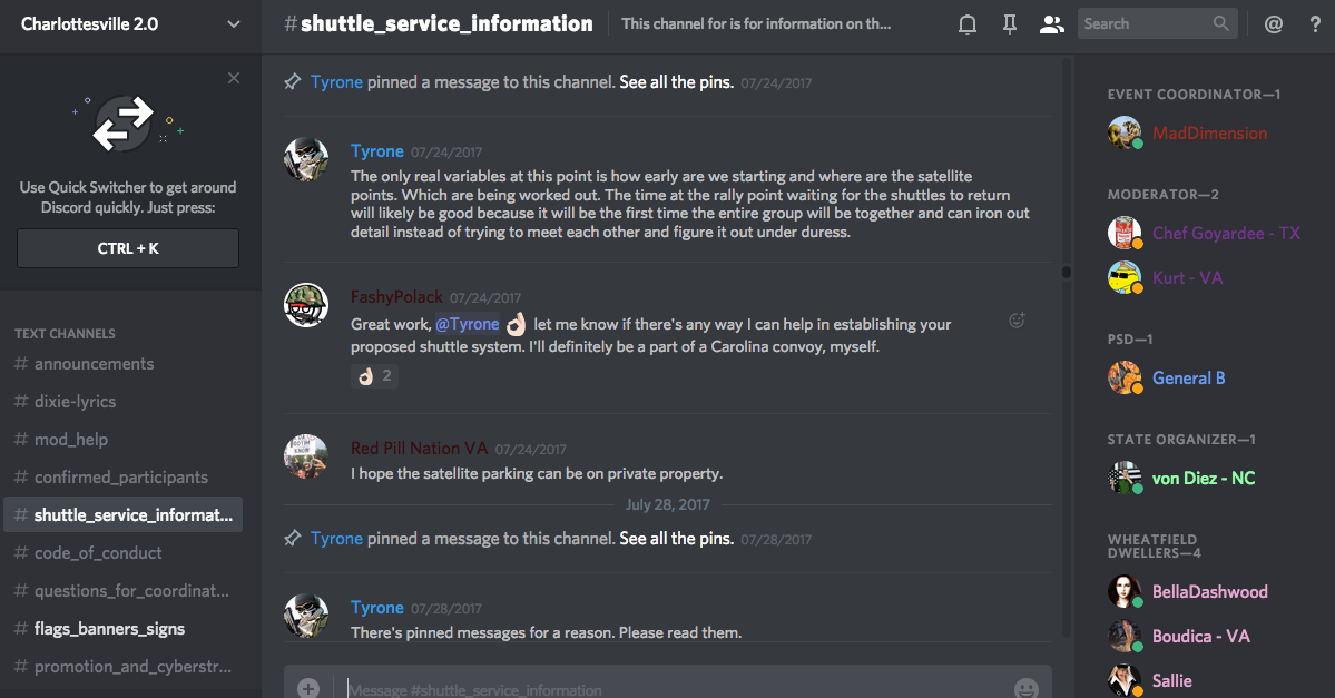 DATA RELEASE: Discord Chats Planned Armed Neo-Nazi Militia Operations ...