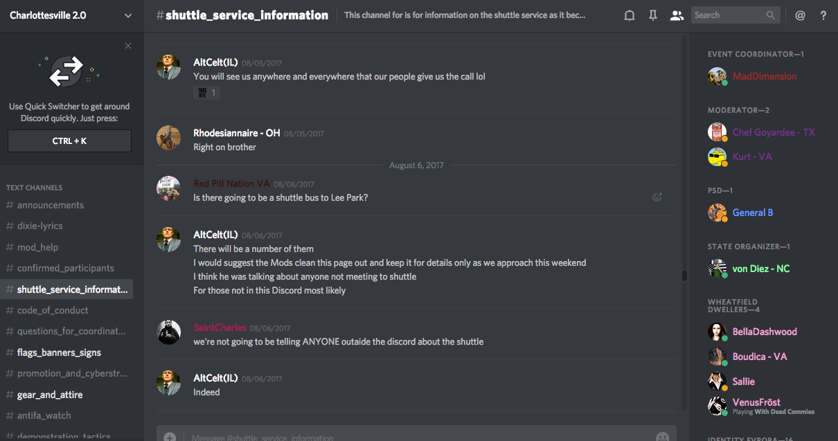 DATA RELEASE: Discord Chats Planned Armed Neo-Nazi Militia Operations ...