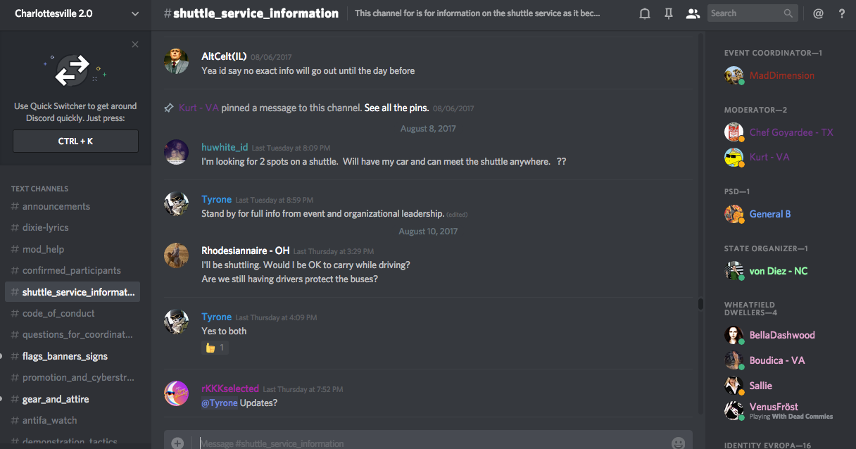 DATA RELEASE: Discord Chats Planned Armed Neo-Nazi Militia Operations ...