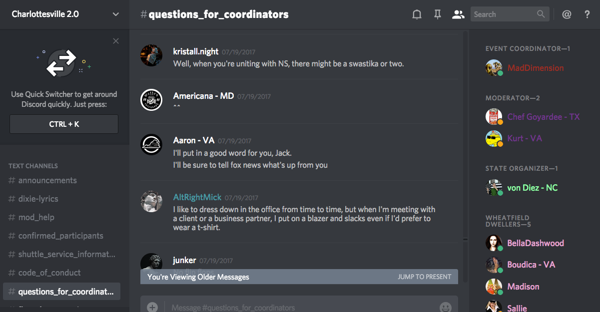 DATA RELEASE: Discord Chats Planned Armed Neo-Nazi Militia Operations ...