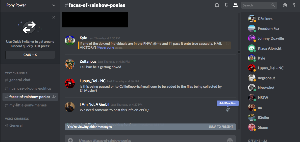 DATA RELEASE: Neo-Nazis Plan Revenge in New Discord Server After # ...